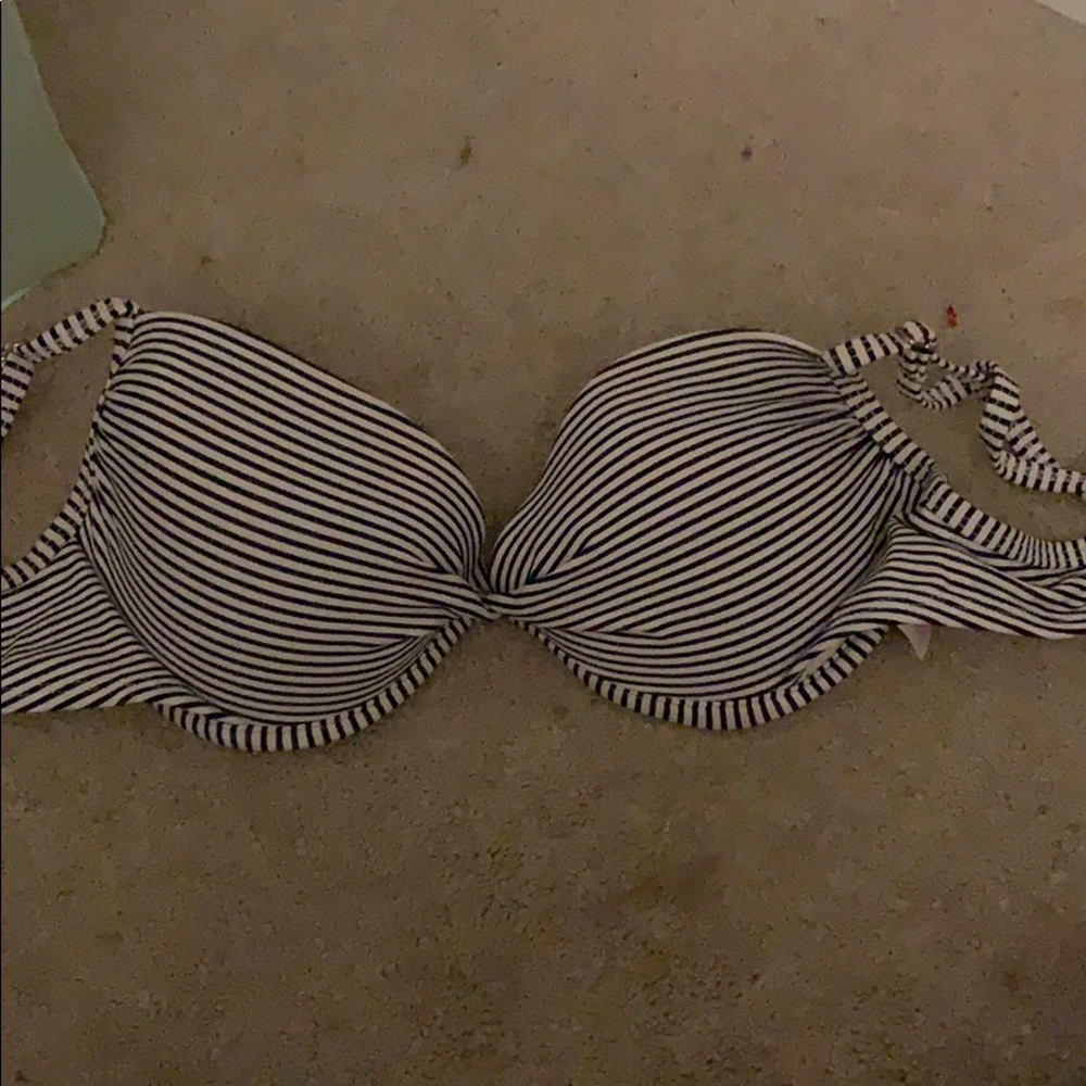 Striped Target Bikini Top